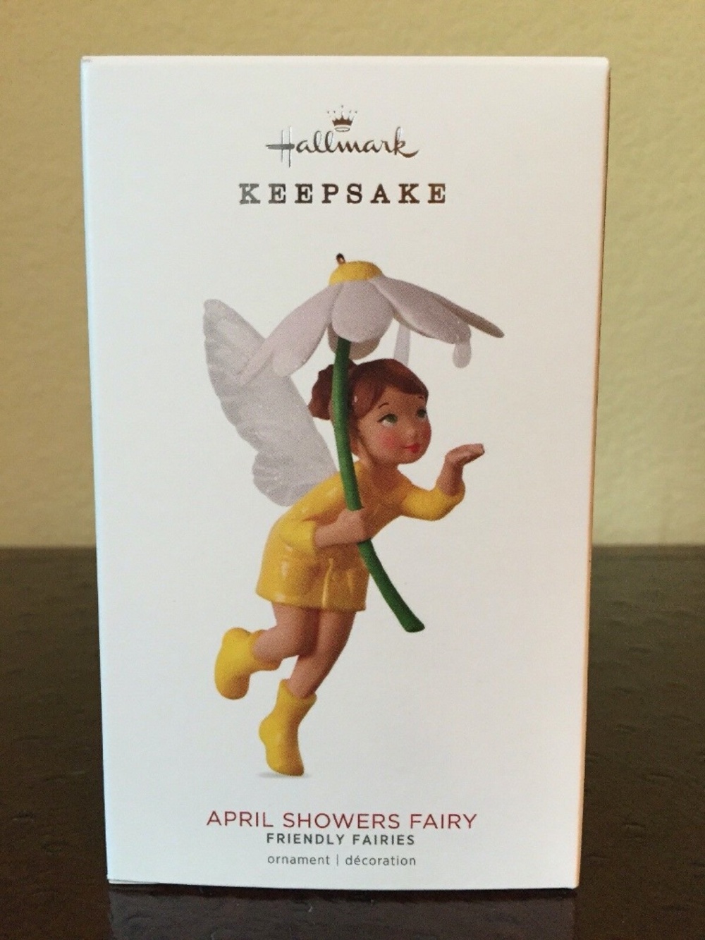 HALLMARK 2018 Ornament APRIL SHOWERS FAIRY New  3rd in Friendly Fairies